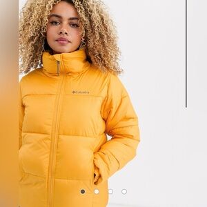 Columbia women’s Puffect Water Resistant Winter Jacket Yellow